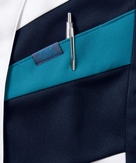 【全2色】ジップスクラブ（透け防止・制電糸・速乾・吸汗・ストレッチ・男女兼用）