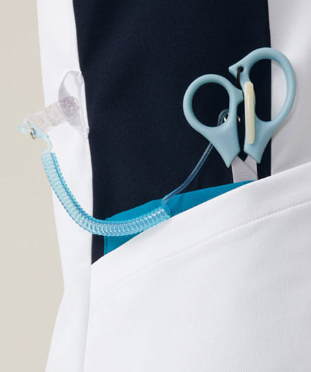 【全2色】ジップスクラブ(透け防止・制電糸・速乾・吸汗・ストレッチ・男女兼用)