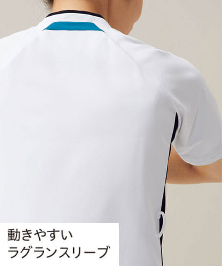 【全2色】ジップスクラブ(透け防止・制電糸・速乾・吸汗・ストレッチ・男女兼用)