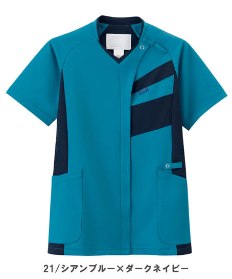 【全2色】ジップスクラブ(透け防止・制電糸・速乾・吸汗・ストレッチ・男女兼用)