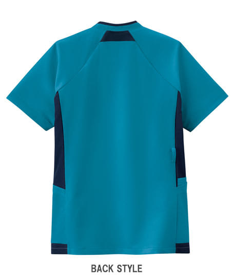 【全2色】ジップスクラブ(透け防止・制電糸・速乾・吸汗・ストレッチ・男女兼用)