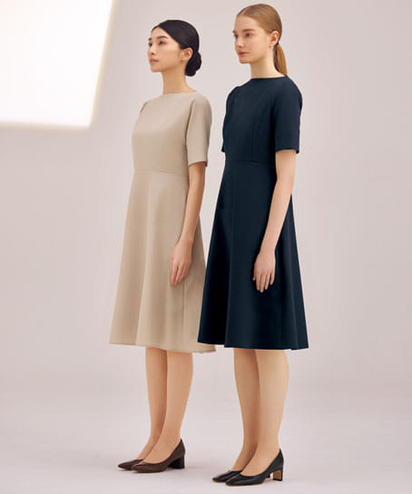 【ESTNATION×FOLK】全3色 ワンピース(制電糸・速乾・吸汗・ストレッチ・「超」軽量)