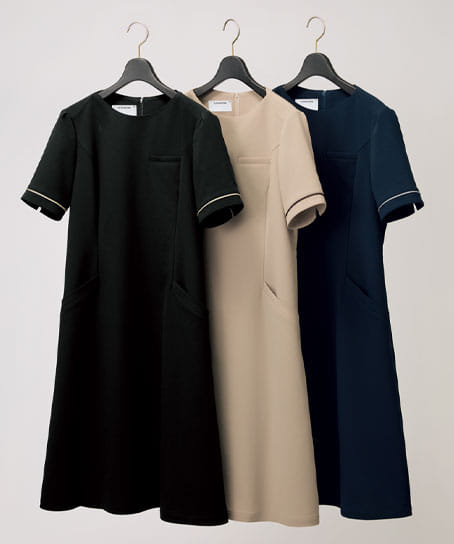 【ESTNATION×FOLK】全3色 ワンピース(制電糸・速乾・吸汗・ストレッチ・「超」軽量)