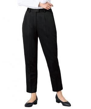 事務服・会社制服の通販の【ユニデポ 事務服】【全1色】テーパードパンツ（ストレッチ性・ウエスト後ろゴム）