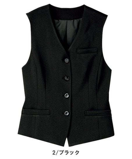 【全2色】ベスト（ストレッチカルゼ/背ベルト調節可能）