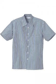 ユニフォーム・制服の通販の【ユニデポ】半袖ストライプシャツ（男性用）