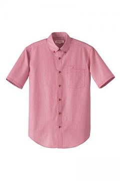 ユニフォーム・制服の通販の【ユニデポ】【全3色】半袖ボタンダウンシャツ（男性用）
