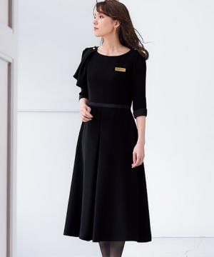 事務服・会社制服の通販の【ユニデポ 事務服】【全1色】ワンピース（ストレッチ・消臭・エコ素材）