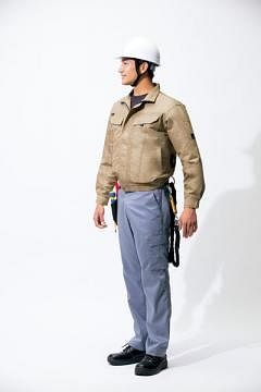 【空調服】【AZITO アジト】全3色・長袖ブルゾン（男女兼用）（単品）