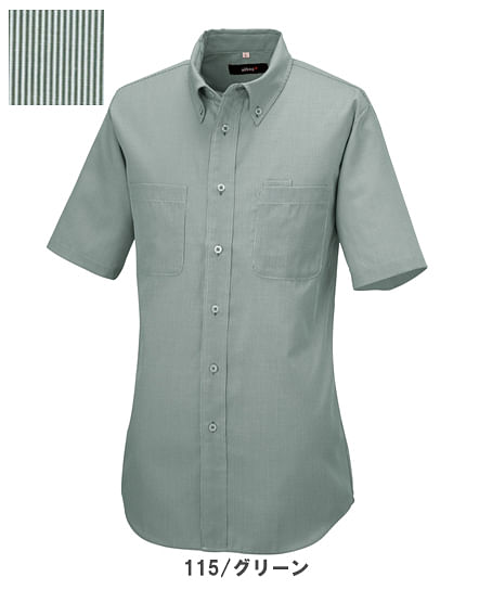 【全6色】半袖ボタンダウンシャツ（JIS T8118適合・帯電防止・男女兼用）