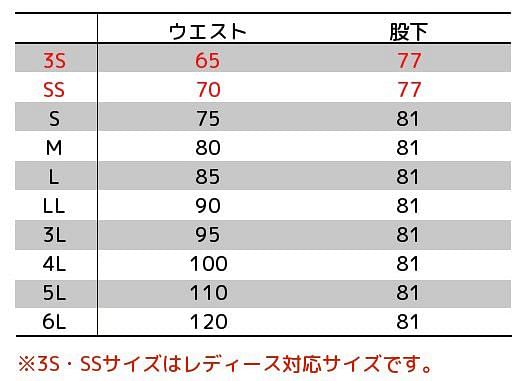【AZITO アジト】全7色・1タックカーゴパンツ（男女兼用） サイズ詳細