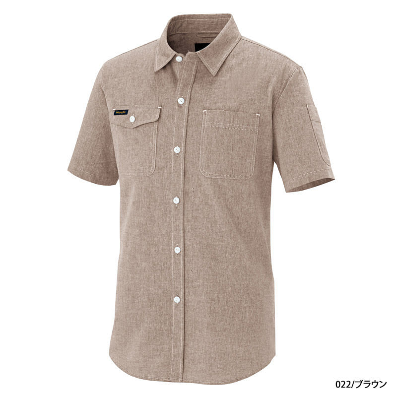 【Wrangler】半袖シャツ（ストレッチ・遮熱・UV・防透け・吸汗速乾）
