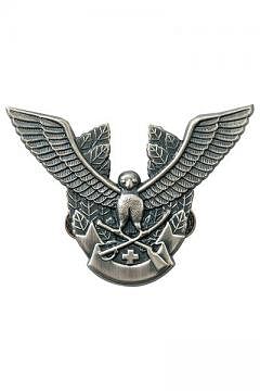 ユニフォーム・制服の通販の【ユニデポ】帽章（鳥と剣）銀