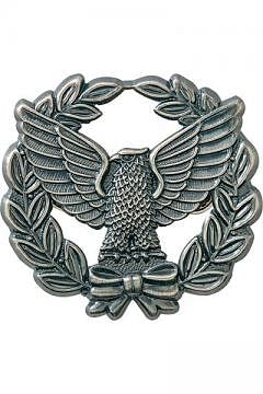 ユニフォーム・制服の通販の【ユニデポ】帽章（オリーブと鳥）銀
