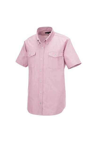 【全3色】半袖オックスフォードボタンダウンシャツ（男女兼用）