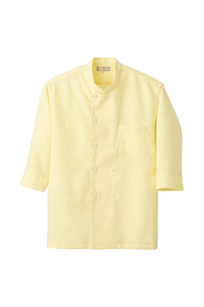 【全3色】コックシャツ（七分袖・ストレッチ・帯電防止・男女兼用）