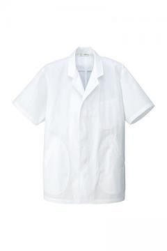 ユニフォーム・制服の通販の【ユニデポ】メンズ衿付き調理着（半袖）