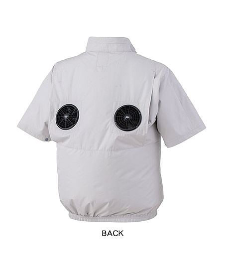 【空調服®】全3色・半袖ブルゾン（上部ファン・UVカット・単品）