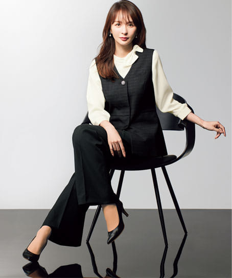 【全1色】ロングベスト（サイレントソワール）