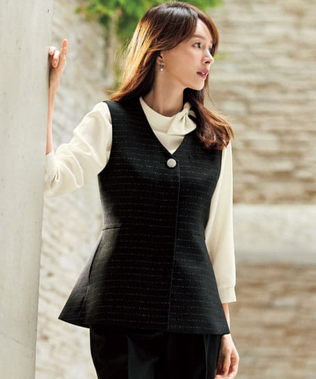 【全1色】ロングベスト（サイレントソワール）