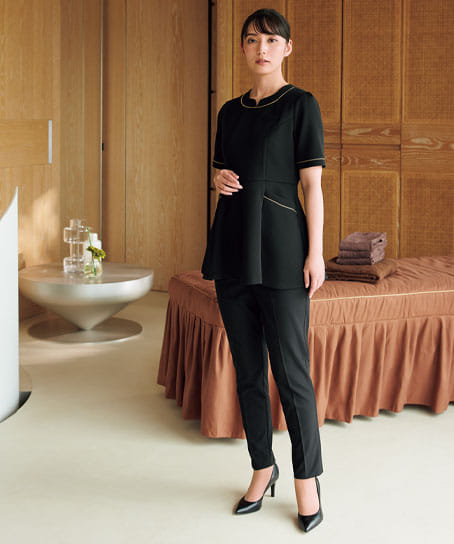 【LA BEAUTE】全1色・チュニック(2wayストレッチ・吸汗速乾・高通気)