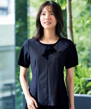 事務服・会社制服の通販の【ユニデポ 事務服】プルオーバートップス（2WAYストレッチ・エコ・吸汗速乾・高通気）
