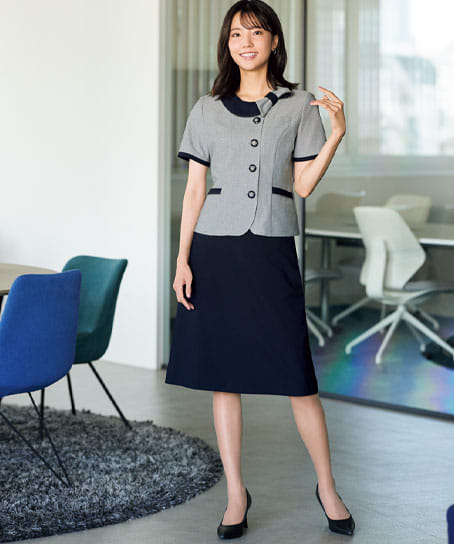 【全2色】Aラインスカート(ストレッチ・エコ・60cm丈/9号)