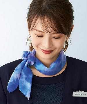 【京プリント】スカーフ＆シュシュ