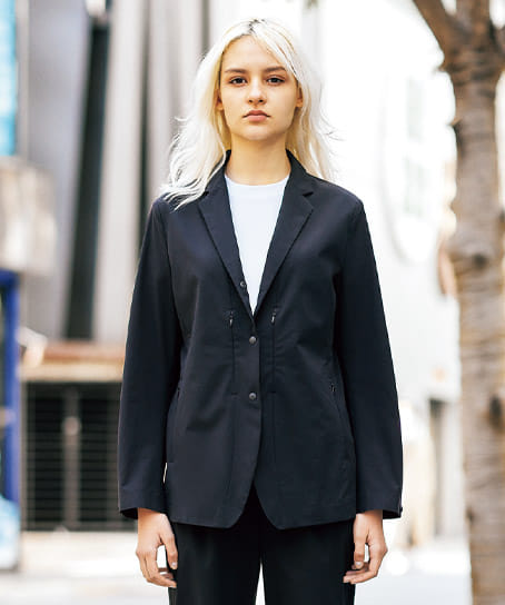 ワークスーツ ストレッチジャケット レディース 撥水 反射 Caj185 作業着 作業服の通販なら ユニデポ 作業着