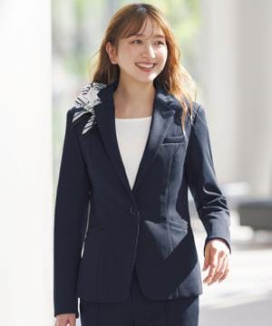 【全2色】ジャケット（2wayストレッチ・吸汗・速乾・防シワ・ニット・美スラッとMOVE）