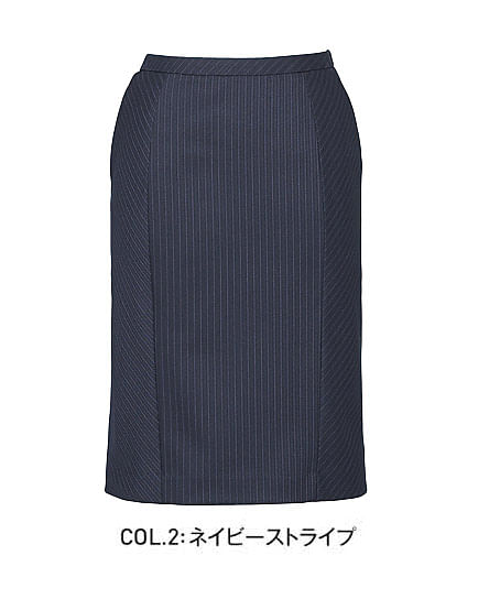 【全2色】セミタイトスカート（ストレッチ・美スラッとSuits）