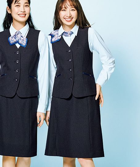 【全2色】Aラインスカート（ストレッチ・AIR SWING SUITS・56cm丈）