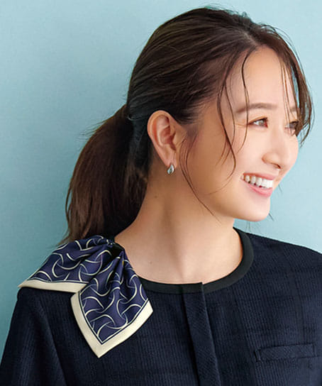 【全2色】ミニスカーフ（リバーシブル）