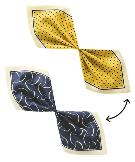 【全2色】ミニスカーフ（リバーシブル）