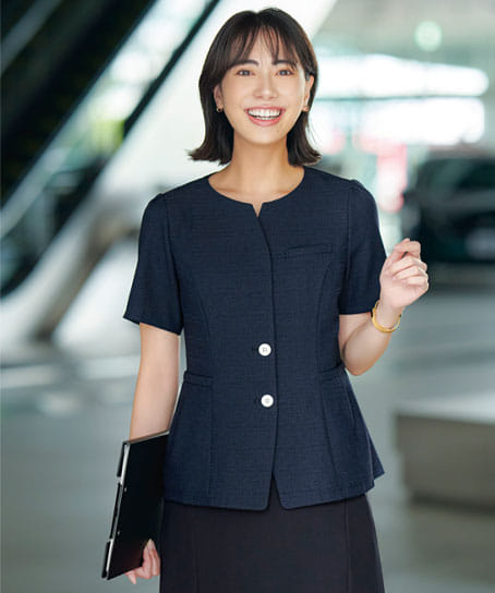 【全2色】オーバーブラウス（ストレッチ・吸汗速乾・高通気・UVカット）