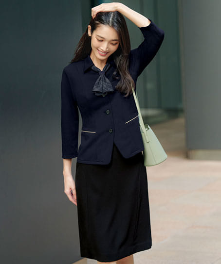 【全1色】七分袖オーバーブラウス（ニット・高通気・UVカット）