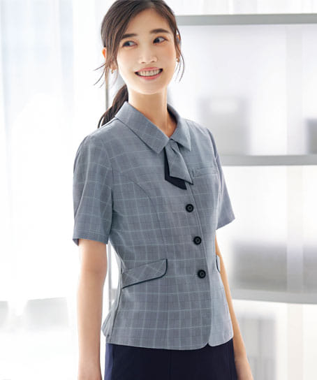 【全2色】オーバーブラウス（ストレッチ・吸汗速乾・UVカット）