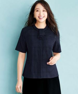 【全1色】オーバーブラウス（ストレッチ・吸汗速乾・UVカット）