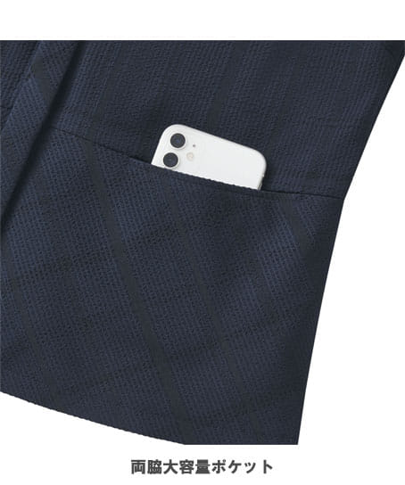 【全1色】オーバーブラウス(七分袖・ストレッチ・吸汗速乾・UVカット)