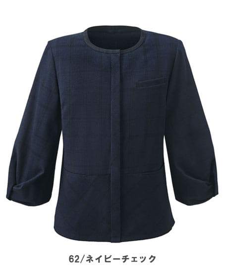 【全1色】オーバーブラウス(七分袖・ストレッチ・吸汗速乾・UVカット)