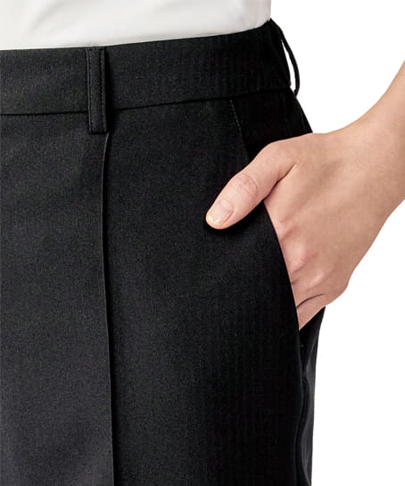 【全1色】ストレートパンツ(2wayストレッチ・吸汗速乾・サスティナブル・裾上げ不要のブロックテーピー付き)