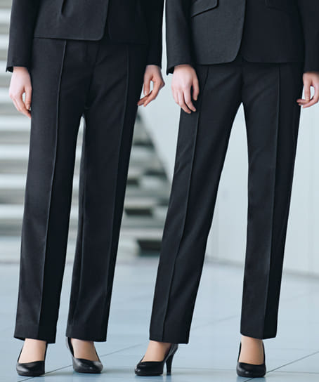 【全1色】ストレートパンツ(2wayストレッチ・吸汗速乾・サスティナブル・裾上げ不要のブロックテーピー付き)