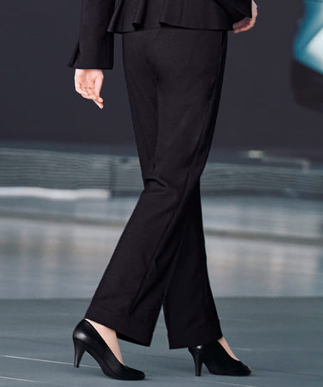 【全1色】ストレートパンツ(2wayストレッチ・吸汗速乾・サスティナブル・裾上げ不要のブロックテーピー付き)