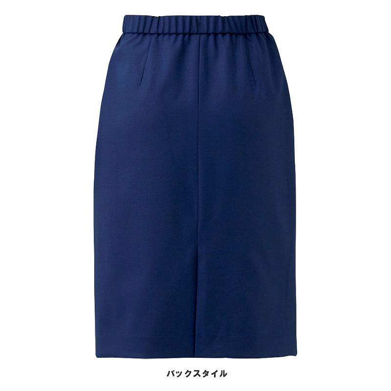 【全2色】セミタイトスカート（クロスウールストレッチ）(58cm丈/9号)