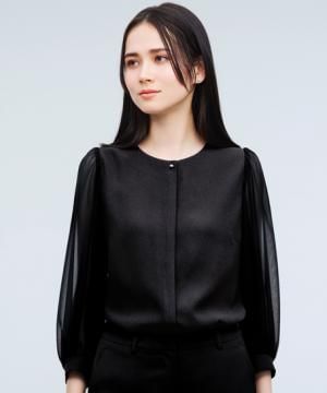 作業服・ワークユニフォームの通販の【ユニデポ 作業着】【全２色】ブラウス（八分袖・ストレッチ・速乾）