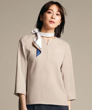 作業服・ワークユニフォームの通販の【ユニデポ 作業着】【全２色】プルオーバー（八分袖・ストレッチ・速乾・防汚・撥水）