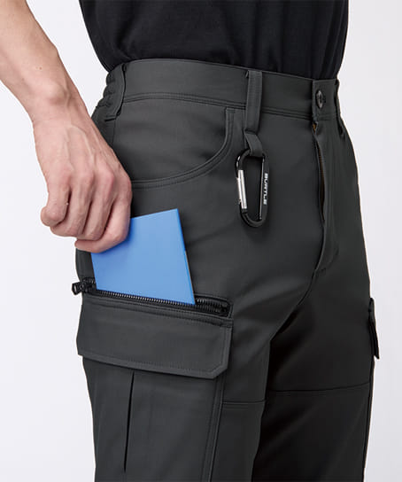 【BURTLE】全4色 バートルカーゴパンツ(ストレッチ・制電・エコ素材・男女兼用)