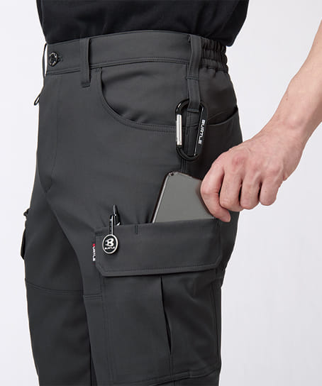 【BURTLE】全4色 バートルカーゴパンツ(ストレッチ・制電・エコ素材・男女兼用)