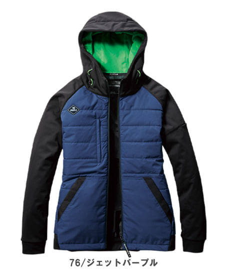 【BURTLE】全3色 バートルヒーターフーディージャケット(ストレッチ・撥水・透湿・男女兼用)