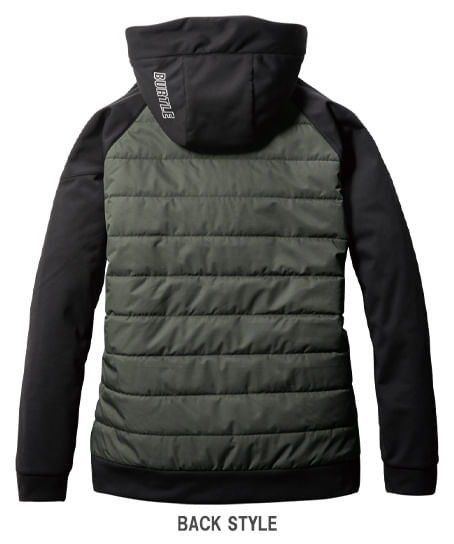 【BURTLE】全3色 バートルヒーターフーディージャケット(ストレッチ・撥水・透湿・男女兼用)